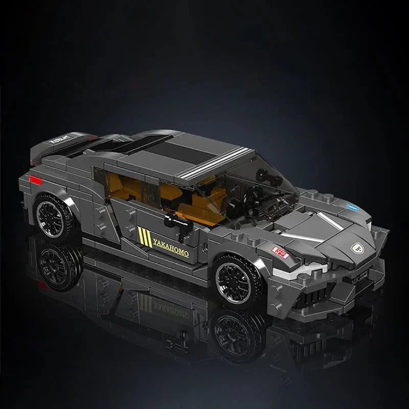 Mould King 27052 - Mini Twin-Turbo Track Hypercar - vue 4 | Power Blockz