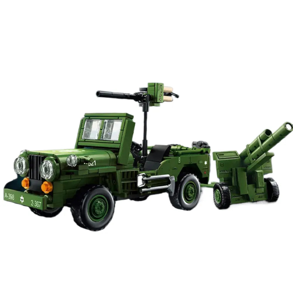 Sluban M38-B0853 - WWII American Willys Jeep | Power Blockz