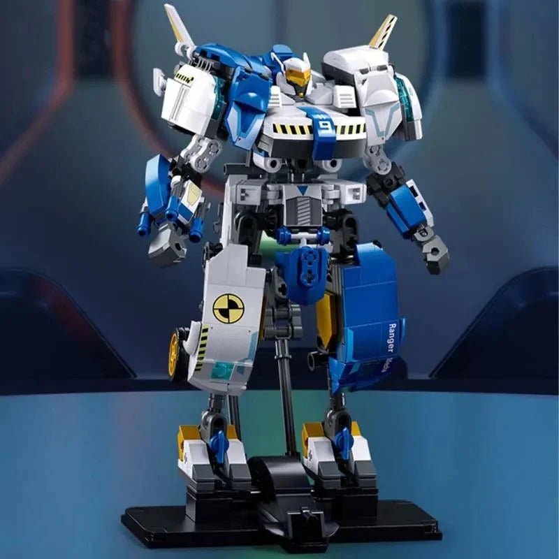 Transformer Safety Pioneer Mecha Warrior Bricks Toy | 524pcs - Transformer Safety Pioneer Mecha Warrior Bricks Toy - vue 2 | Power Blockz