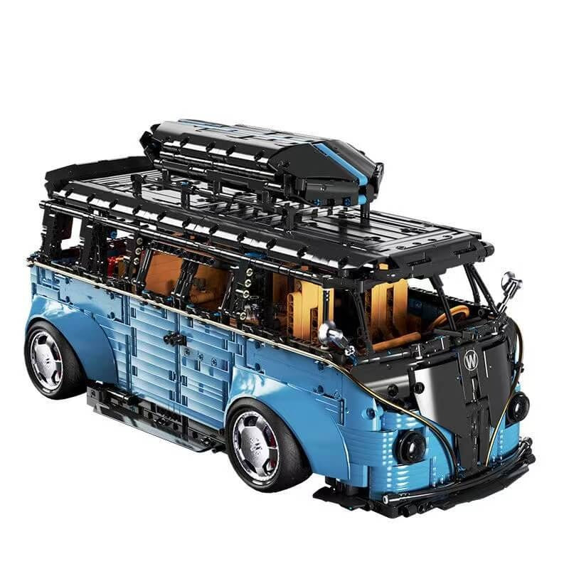 TGL T5022P - Static Version - Purple - Stanced VW Retro Camper Van - vue 9 | Power Blockz