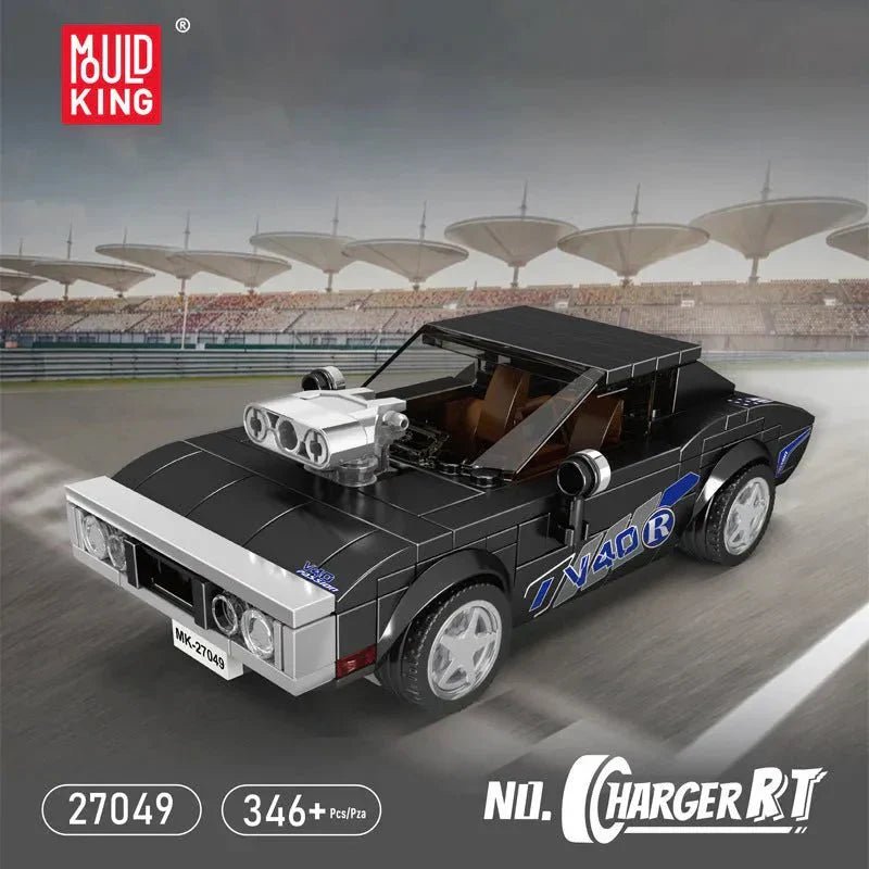 Mould King 27049 - Mini V8 Muscle Coupe - vue 7 | Power Blockz