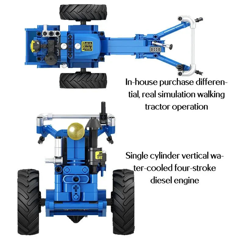 Winner 7069 - Retro Walking Tractor - vue 2 | Power Blockz