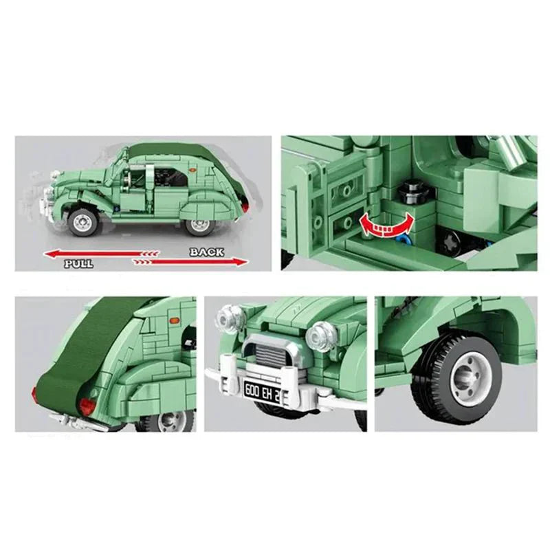 Sembo 705500 - Classic French City Car - vue 2 | Power Blockz