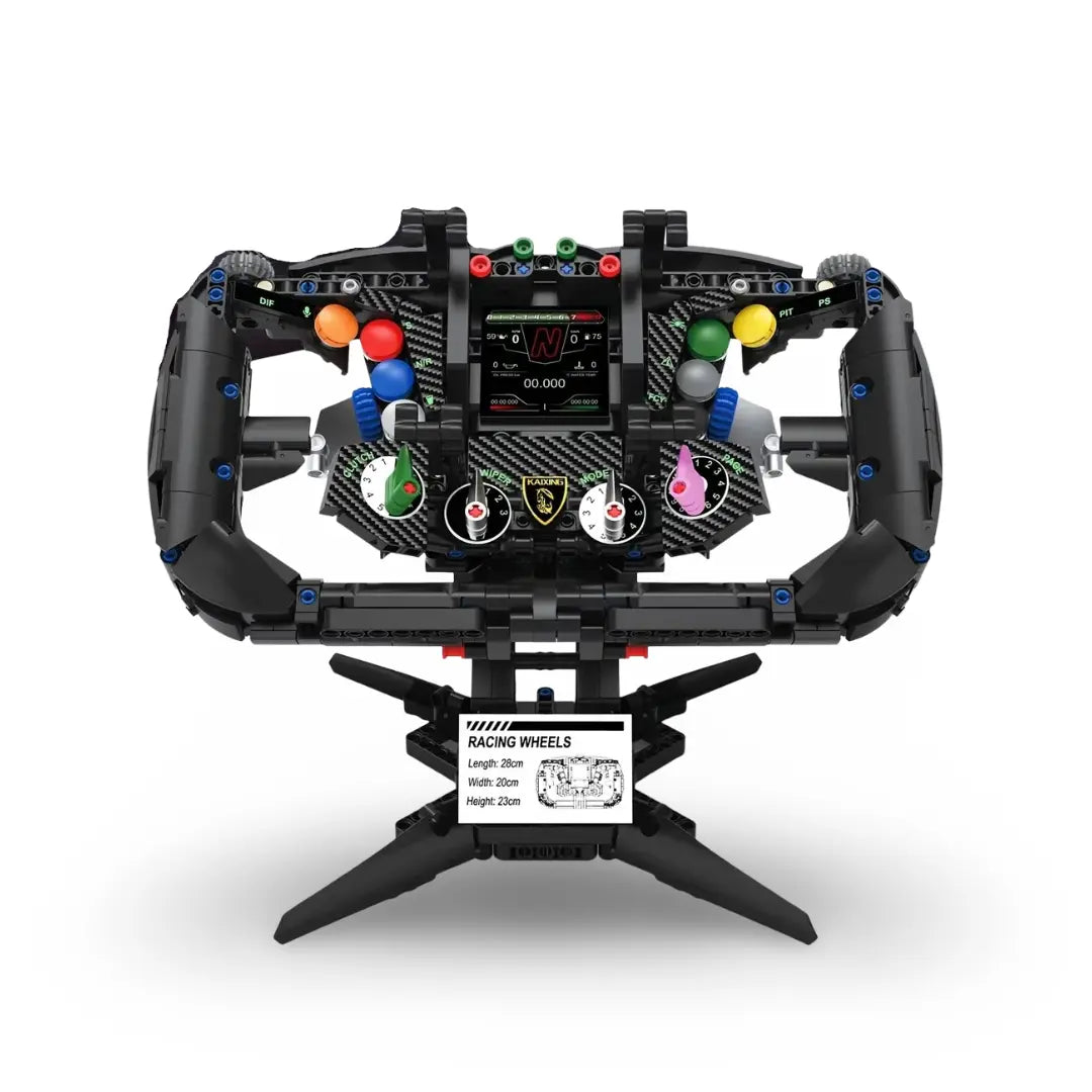 K96263 - 1:1 Lambo Supercar Steering Wheel | Power Blockz