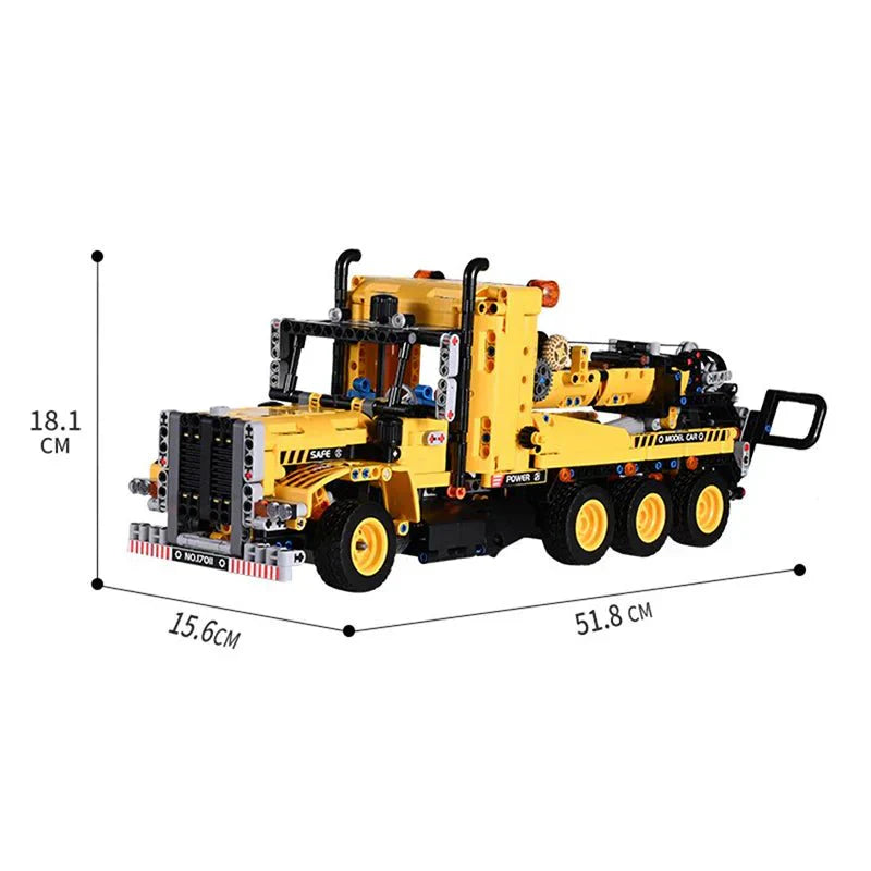 Mould King 17011 - Heavy-Duty Tow Truck - vue 7 | Power Blockz