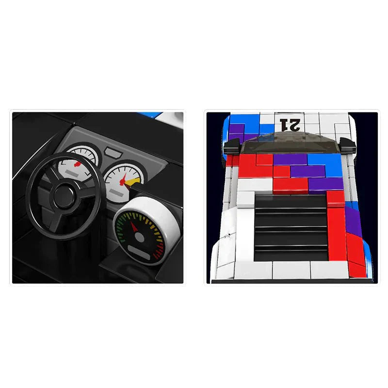 Mould King MK27062 - Retro M1 Group 4 Pro Racer - vue 2 | Power Blockz