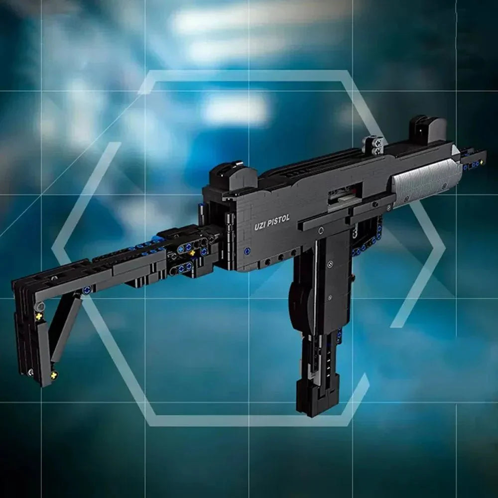 Jiestar 58021 - Tech UZI Sub Machine - vue 7 | Power Blockz