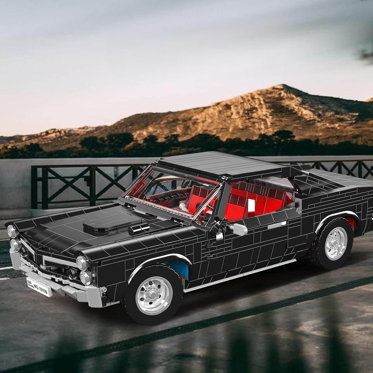 Mould King 10199 - 1960s American V8 Cruiser - vue 5 | Power Blockz