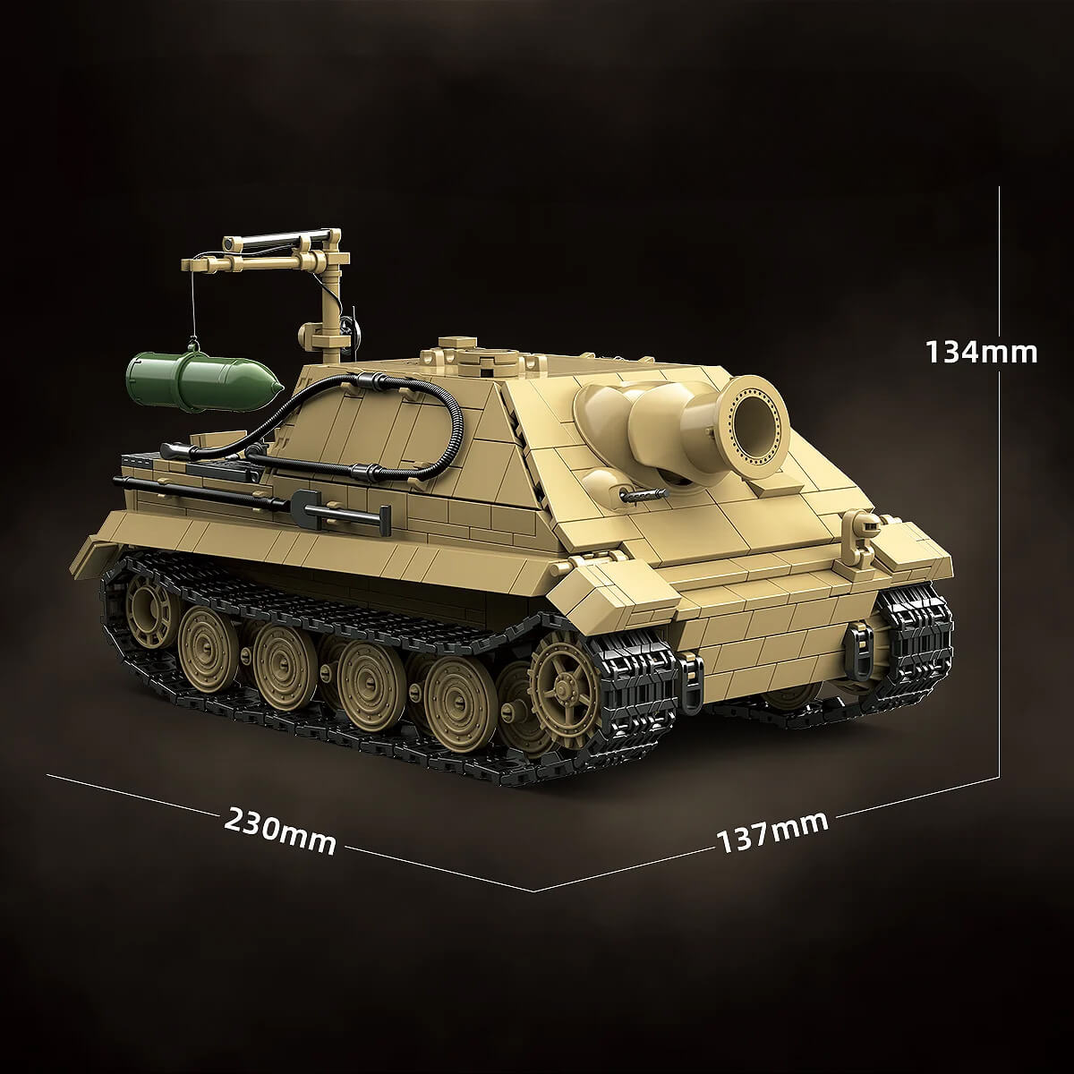 QUANGUAN100314 - Sturmtiger 38cm Armored Mortar - vue 6 | Power Blockz