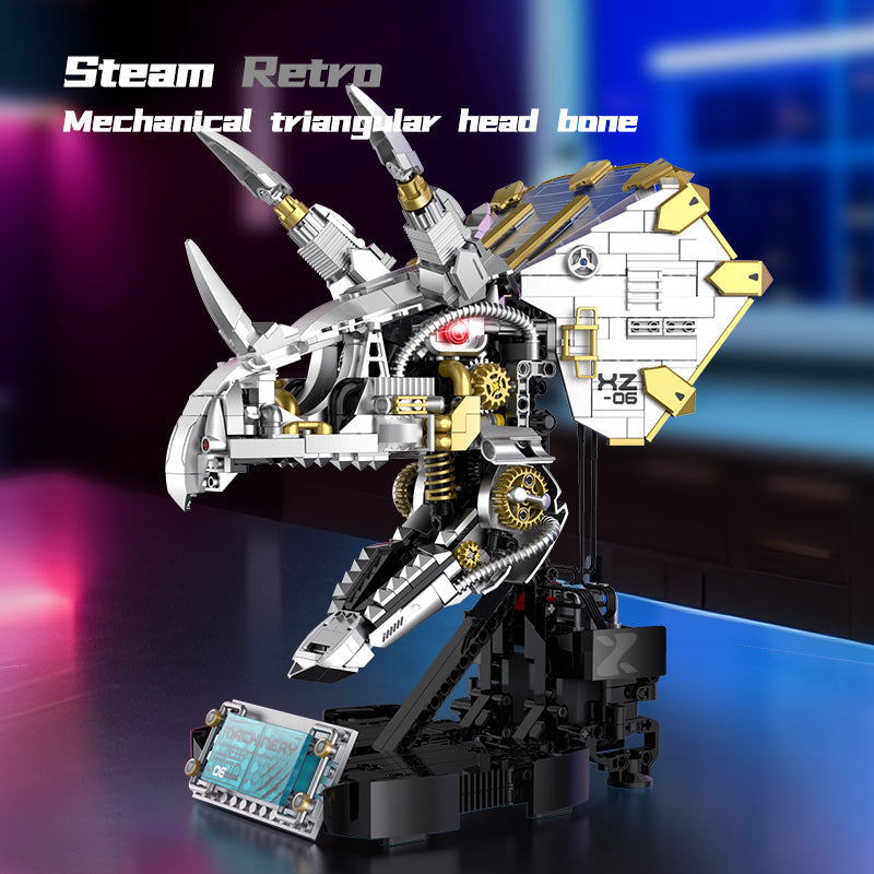 Xinzhuan XZ0006 - Cyber Triceratops Head - vue 2 | Power Blockz