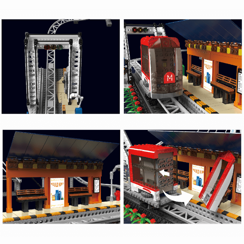 Mould King 16052 - Motorised Monorail - vue 5 | Power Blockz