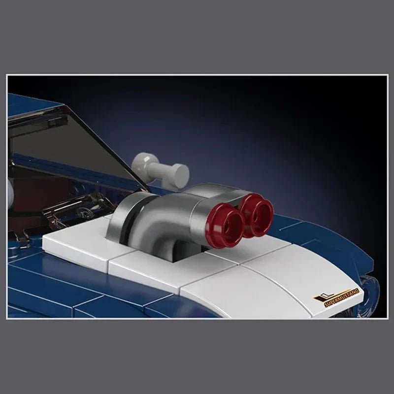 Mould King 27048 - Mini Retro Pony Car - vue 7 | Power Blockz