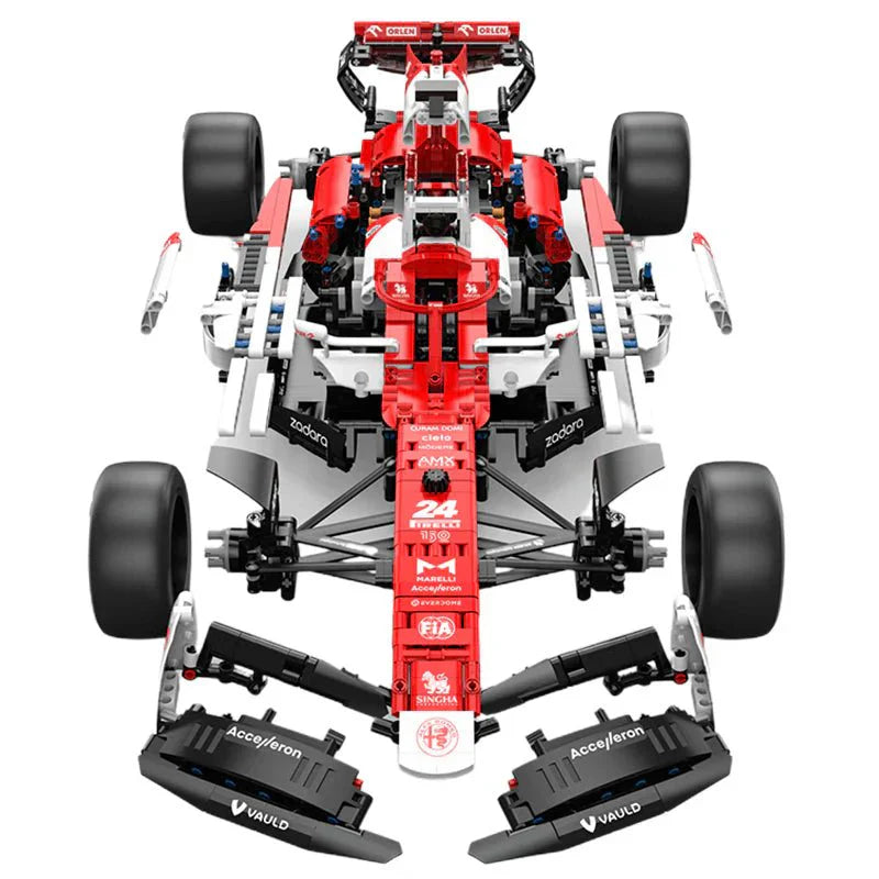 Rastar 94400 - Static Version - Official 2022 Alfa Romeo F1 - vue 13 | Power Blockz