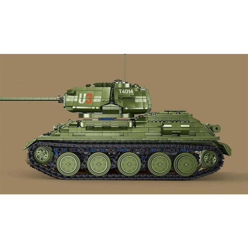 TGL T4014 - Remote Controlled T34 Tank - vue 2 | Power Blockz