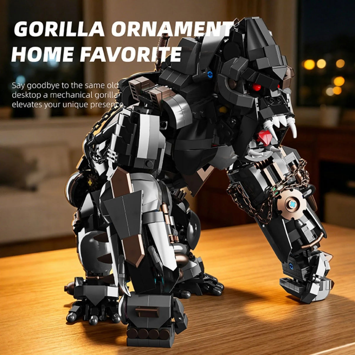 YoLeXi 33135 - Mechanical King Kong - vue 5 | Power Blockz