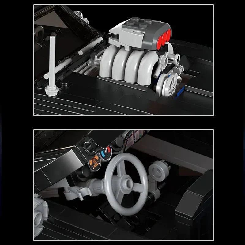 Mould King 10028 - Mini Classic Muscle Coupe - vue 6 | Power Blockz
