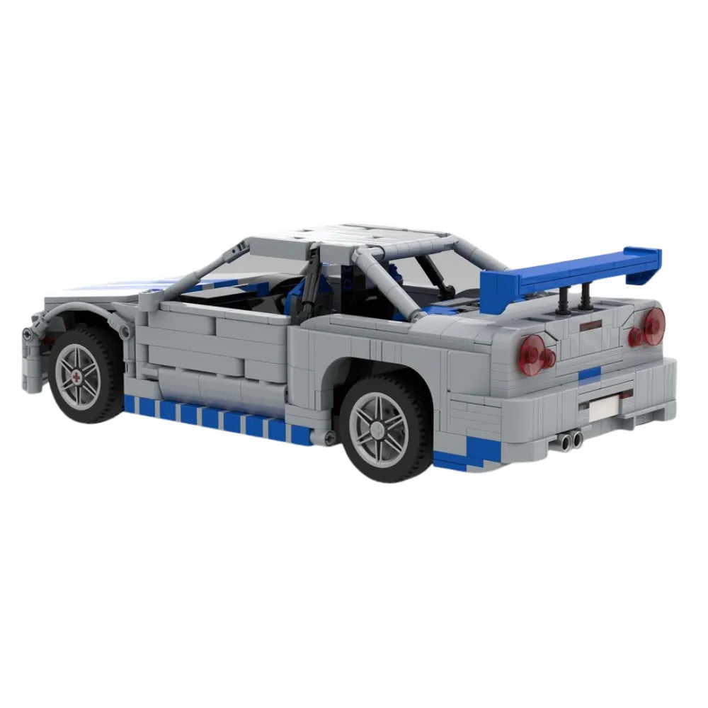 MOC-186036 - Skyline R34 GTR F&F - vue 2 | Power Blockz