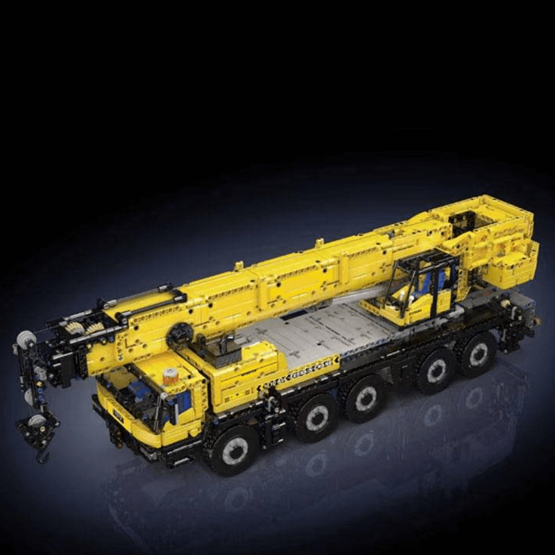 Mould King 17073 Yellow - Construction Crane Remote Control - vue 7 | Power Blockz