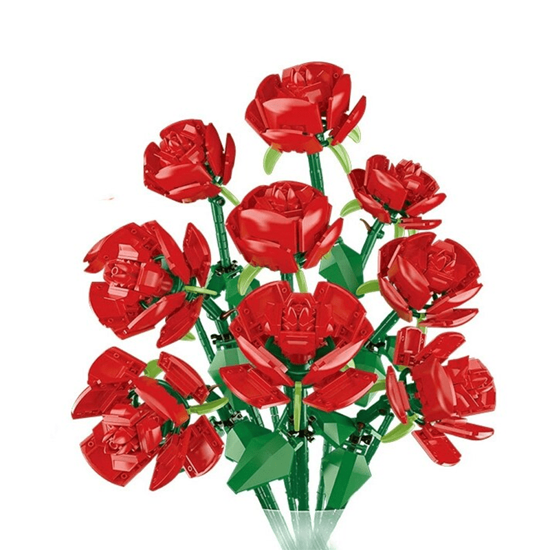 LaiXiaoBei Roses - Bouquet of Nine Red Roses | Power Blockz