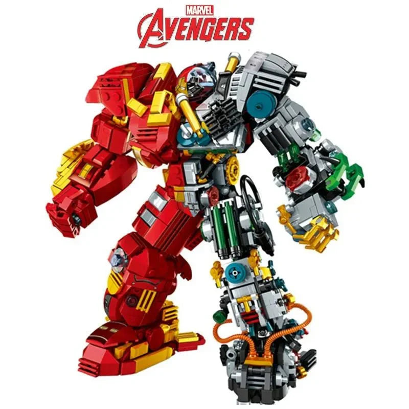 Power Blockz MOC 2081 - Iron Hero Avengers MK44 Hulkbuster Bricks Toy - vue 8 | Power Blockz