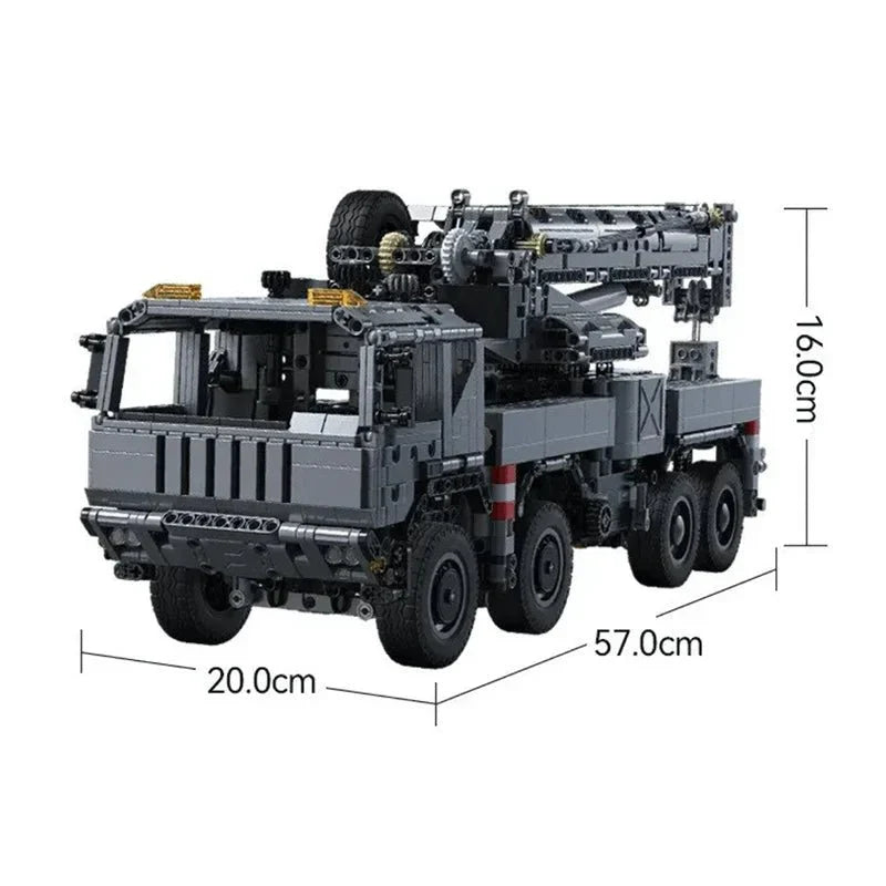 CaDa C6150 - Static Version - Armored Military Crane Truck - vue 9 | Power Blockz