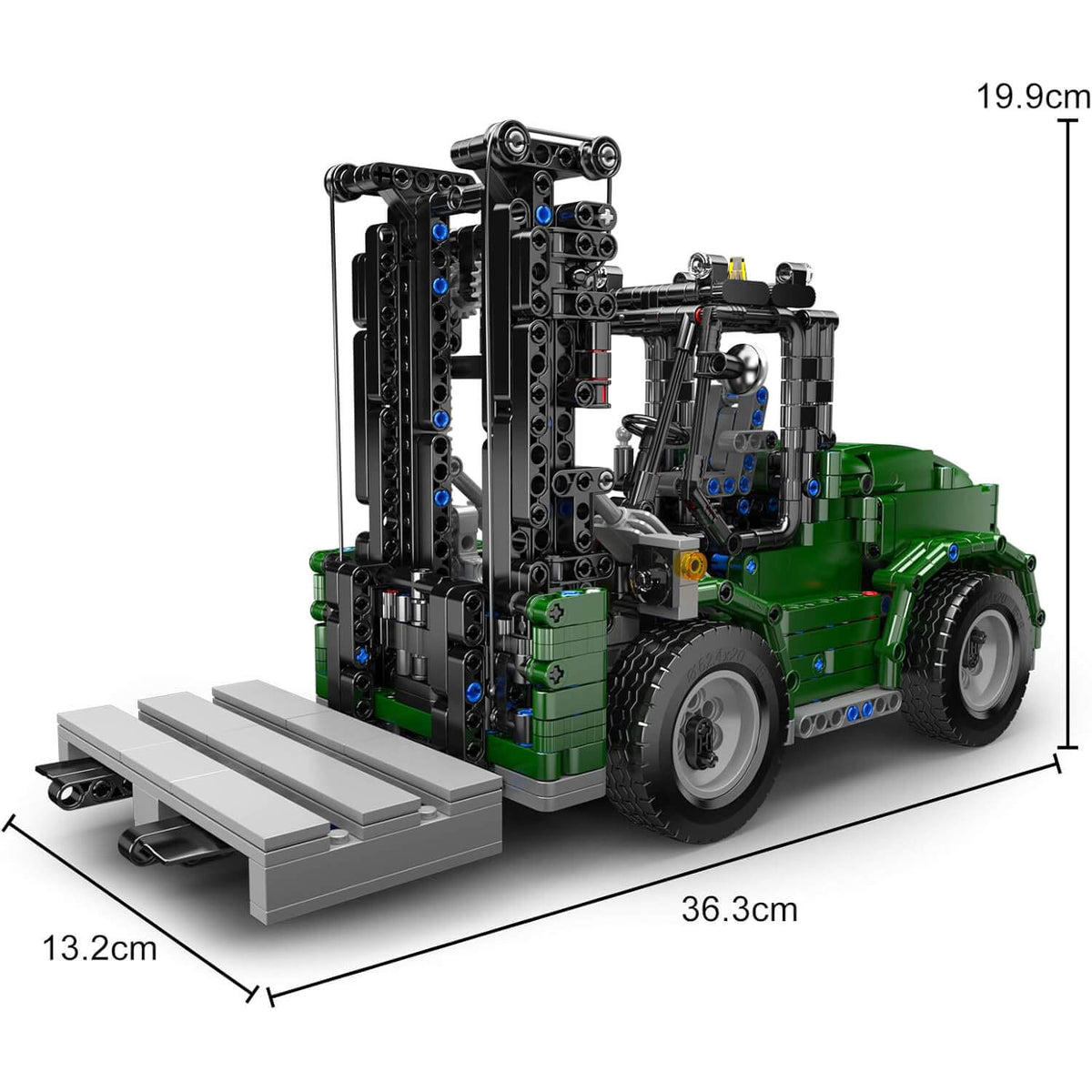 Mould King 20050 - Industrial Heavy Forklift - vue 8 | Power Blockz