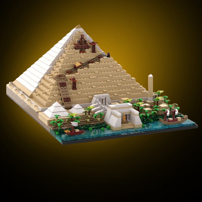 Gobricks MOC-116457 - Building Of The Great Pyramid - vue 5 | Power Blockz