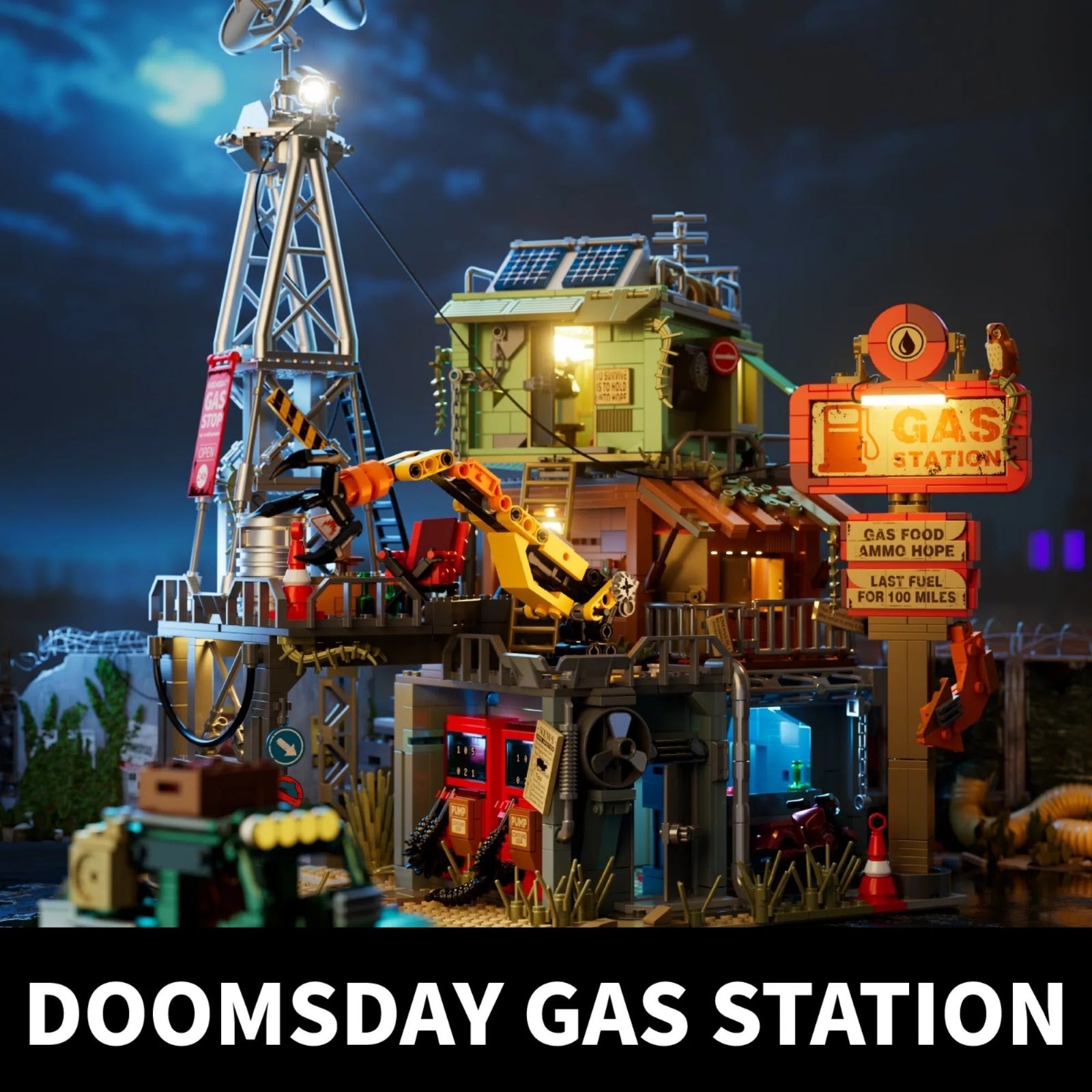 iambrick 30901 - Doomsday Gas Station - vue 2 | Power Blockz