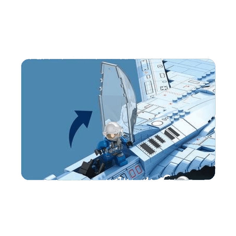 Reobrix 33030 - SU-57 Heavy Fighter - vue 5 | Power Blockz