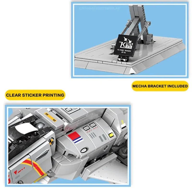 Transformers Robot Fighter Jet | 1232pcs - Transformers Robot Fighter Jet - vue 8 | Power Blockz