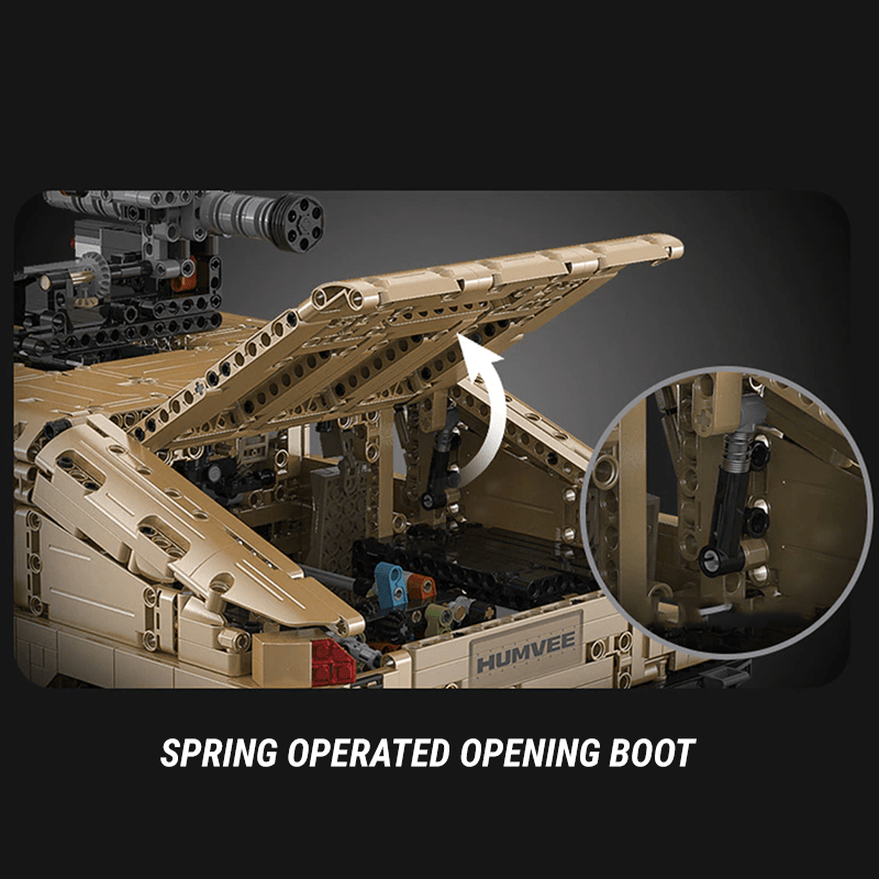 CaDa C61036 - Static Version - Military Off-Road Humvee Truck - vue 9 | Power Blockz