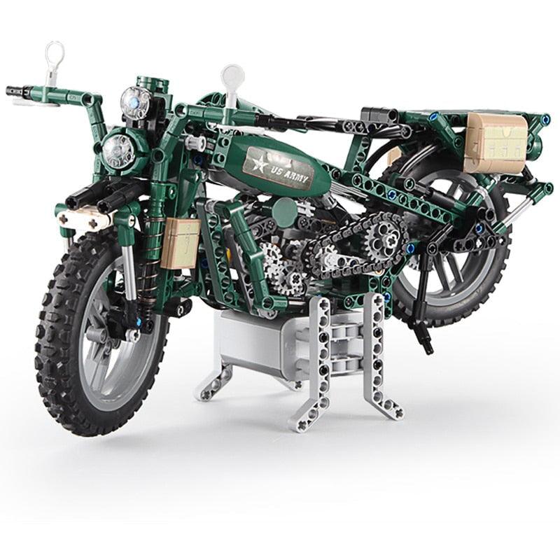 CaDA C51022 - WWII Military Motorcycle | Power Blockz