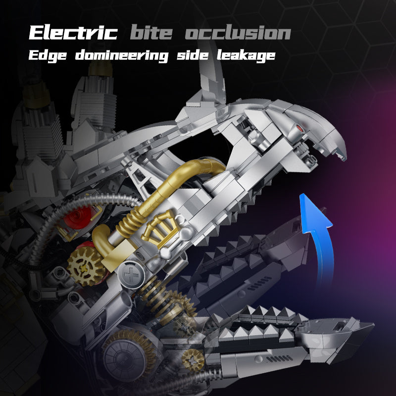 Xinzhuan XZ0006 - Cyber Triceratops Head - vue 4 | Power Blockz