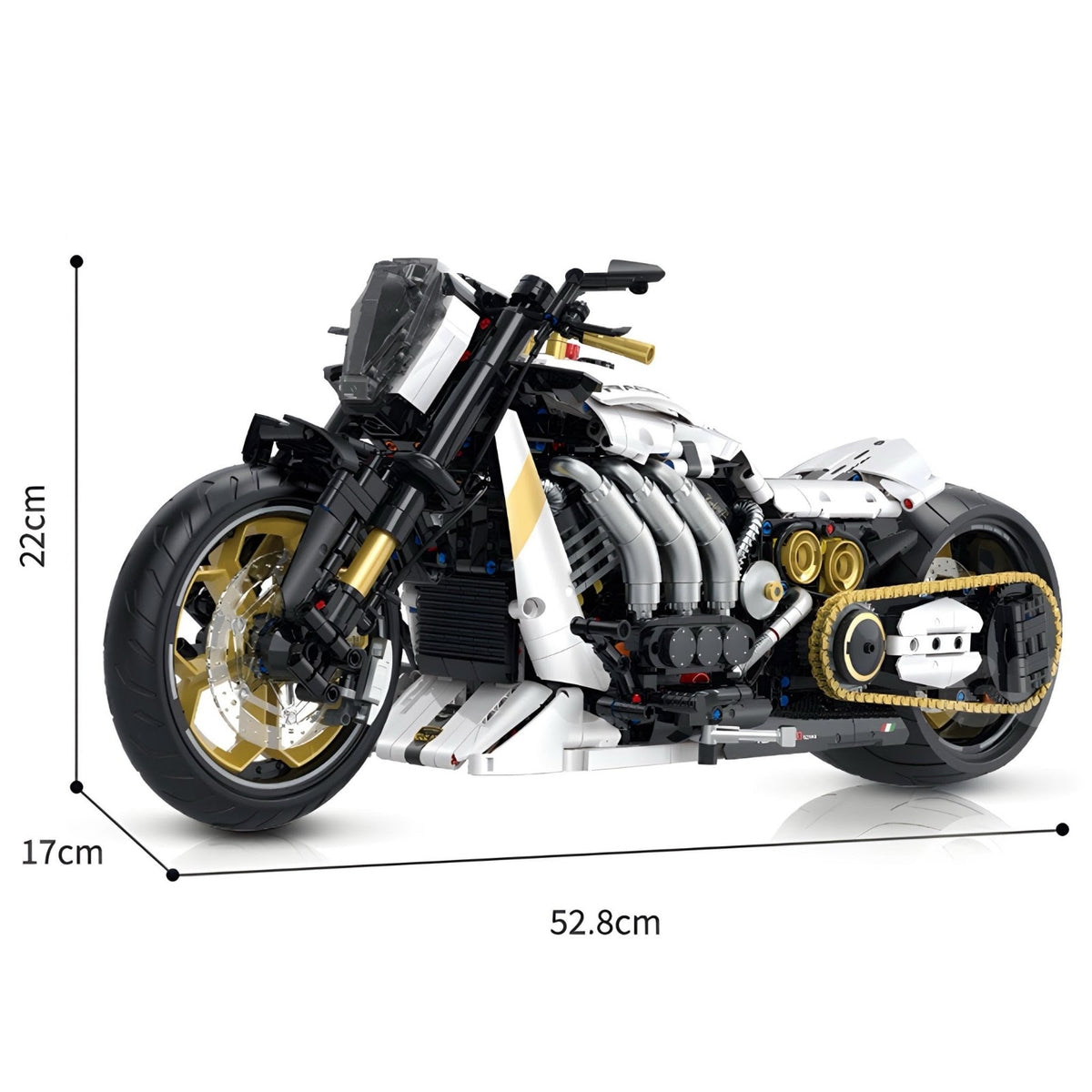 GULY 60522 - Cyberpunk Custom Chopper - vue 7 | Power Blockz