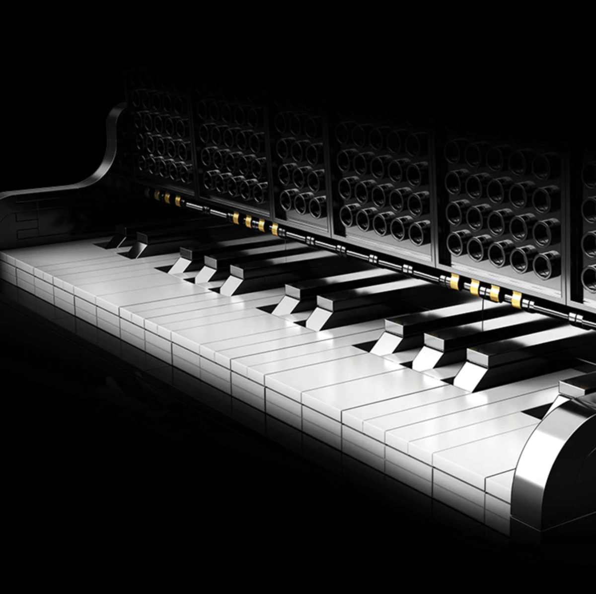 Happy Build xqgq-01 - Self Playing Grand Piano - vue 9 | Power Blockz