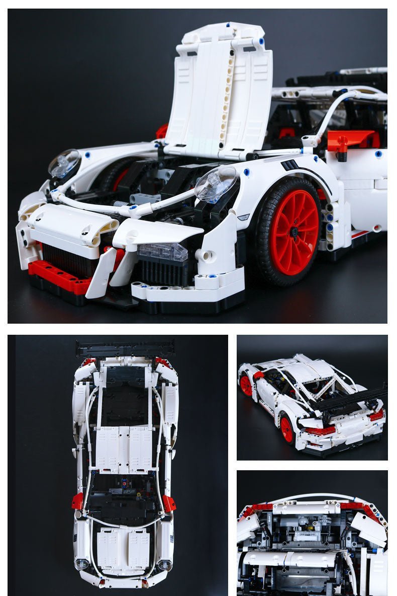 DECOOL 90089 - White - Aero-Tuned 911 GT3RS Track Coupe - vue 11 | Power Blockz