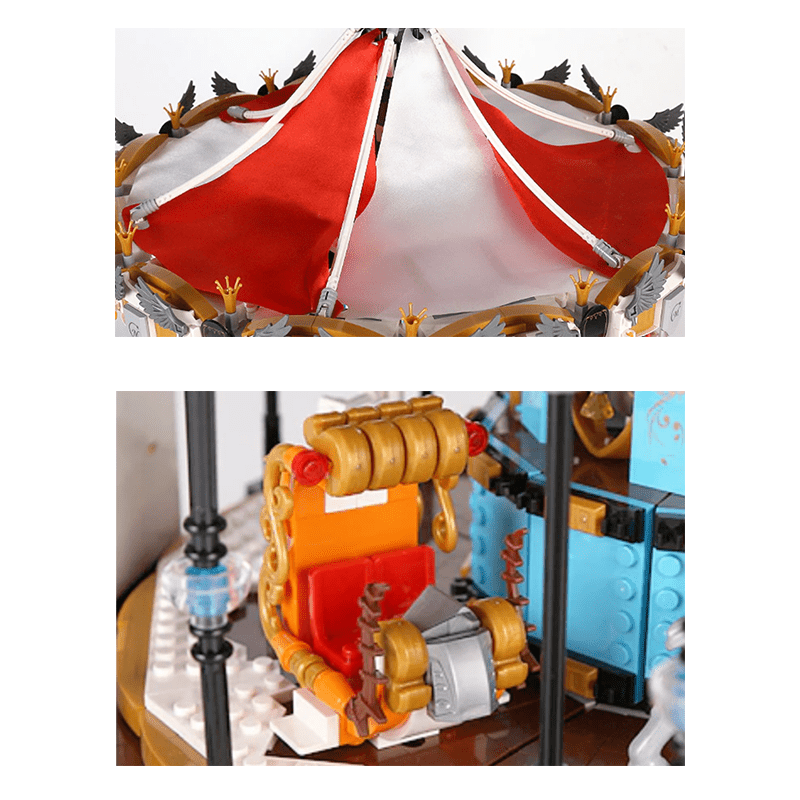 Mould King 11011 - Motorised Merry Go Round - vue 8 | Power Blockz