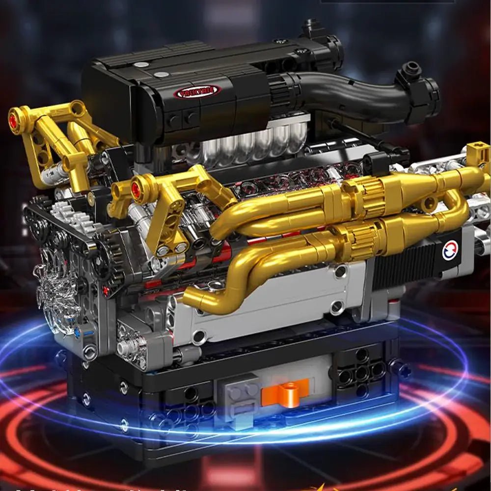Mould King 10224 - 6.5L V12 N/A Valkyrie Engine Kit - vue 8 | Power Blockz