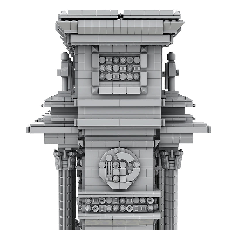 GOBRICKS MOC A0897 - The Ultimate Arc de Triomphe du Carrousel - vue 4 | Power Blockz