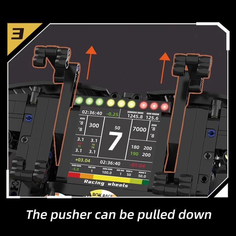 Kaixin K96217 - 1:1 Formula Racing Steering Wheel - vue 10 | Power Blockz