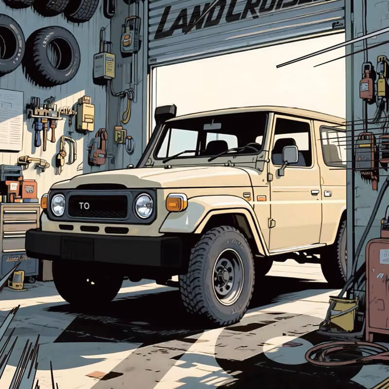 PB8850 with our box - Toyota Land Cruiser - vue 2 | Power Blockz