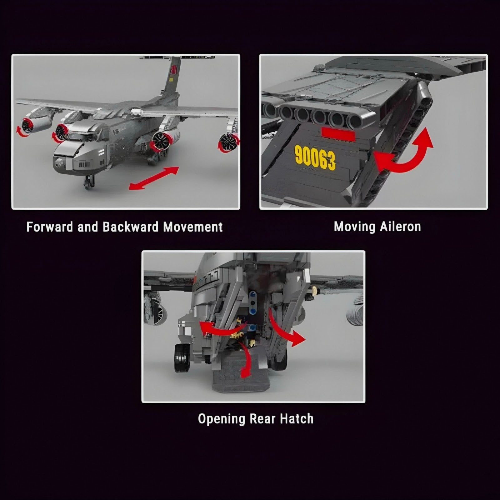 Qman 23013 - Y-20 Special Military Aircraft - vue 5 | Power Blockz