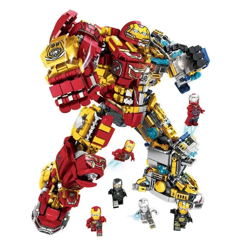 Ly 76076 - Marvel Super Iron Hero Warrior Robot - vue 3 | Power Blockz