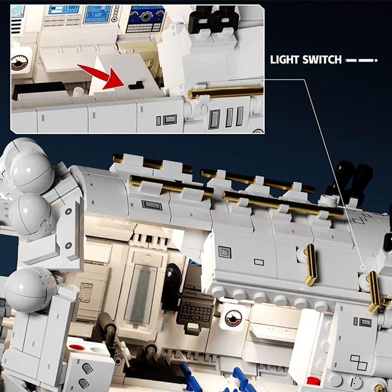 Sembo 203337 - Space Station Core Module - vue 9 | Power Blockz