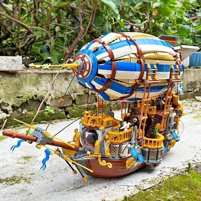 Jiestar JJ9126 - SteamPunk Airship - vue 12 | Power Blockz