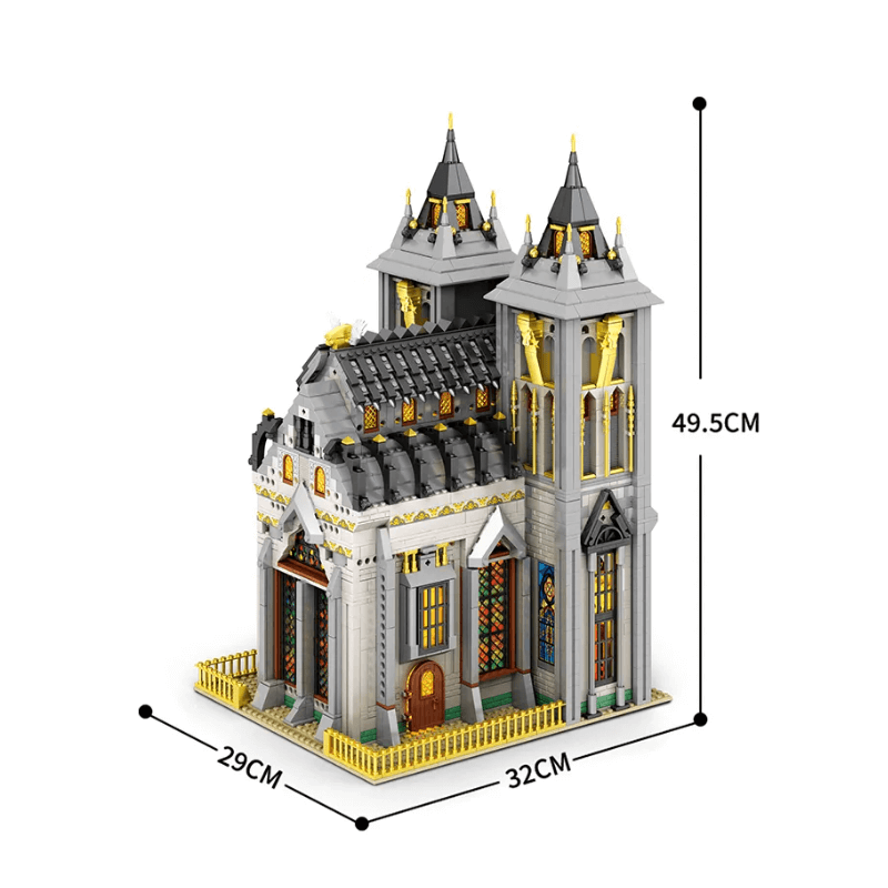 Reobrix 66027 - European century church - vue 5 | Power Blockz