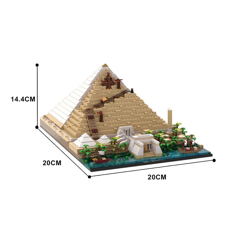 Gobricks MOC-116457 - Building Of The Great Pyramid - vue 9 | Power Blockz