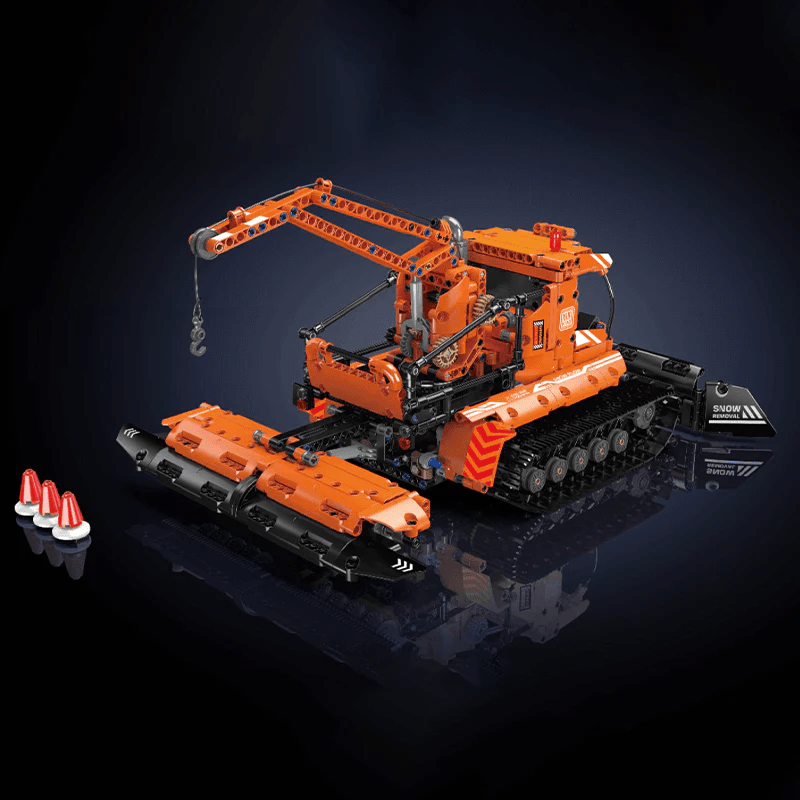 Mould King 17051 - Motorized Snowplow Truck - vue 9 | Power Blockz