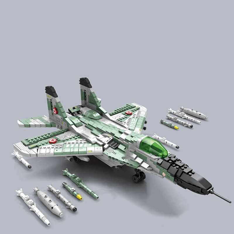 Reobrix 33024 - MiG Gurevich MIG-29 Fighter - vue 4 | Power Blockz
