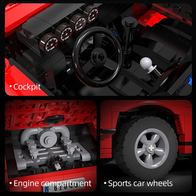 CaDa C61045W - Static Version - Classic 911 Sports Car - vue 3 | Power Blockz